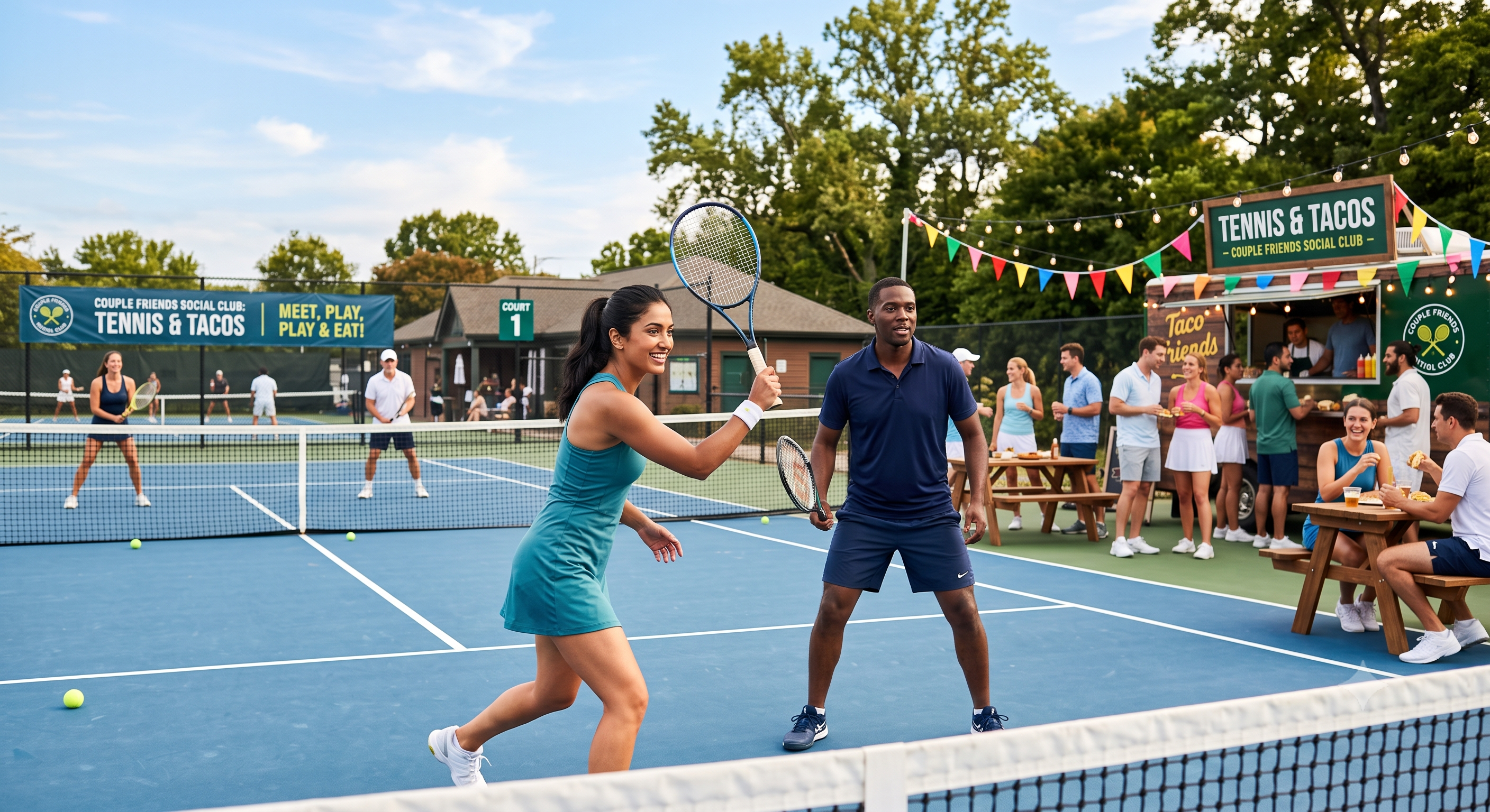Couple Friends Social Club: Tennis & Tacos